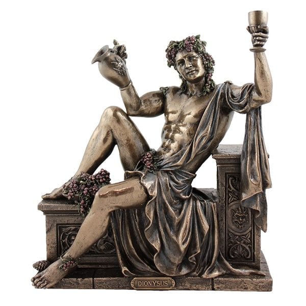 Dionysus Greek Veronese Bronze Statue - Pagan Altar Gifts